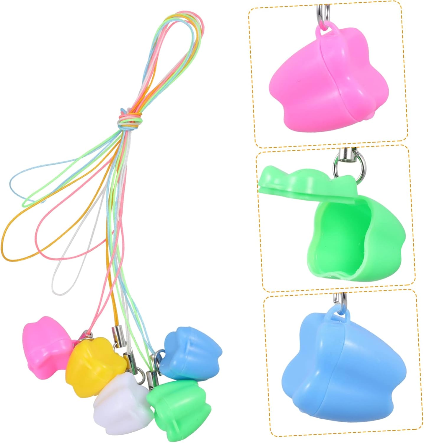 12Pcs Teeth Storage Box Keepsake Case Tooth Holders for Boys and Girls Keepsake Storing