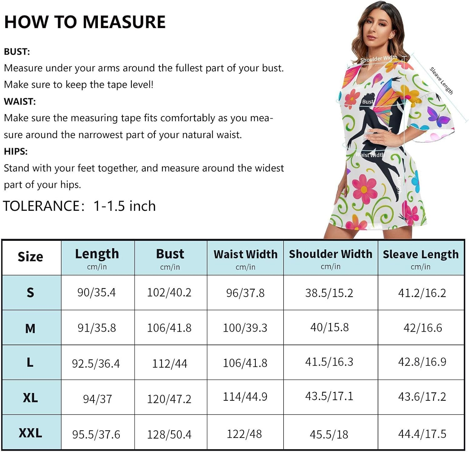 Fairy Butterfly Wings Chiffon Dress 3/4 Sleeve Maternity Dress Party image number 2