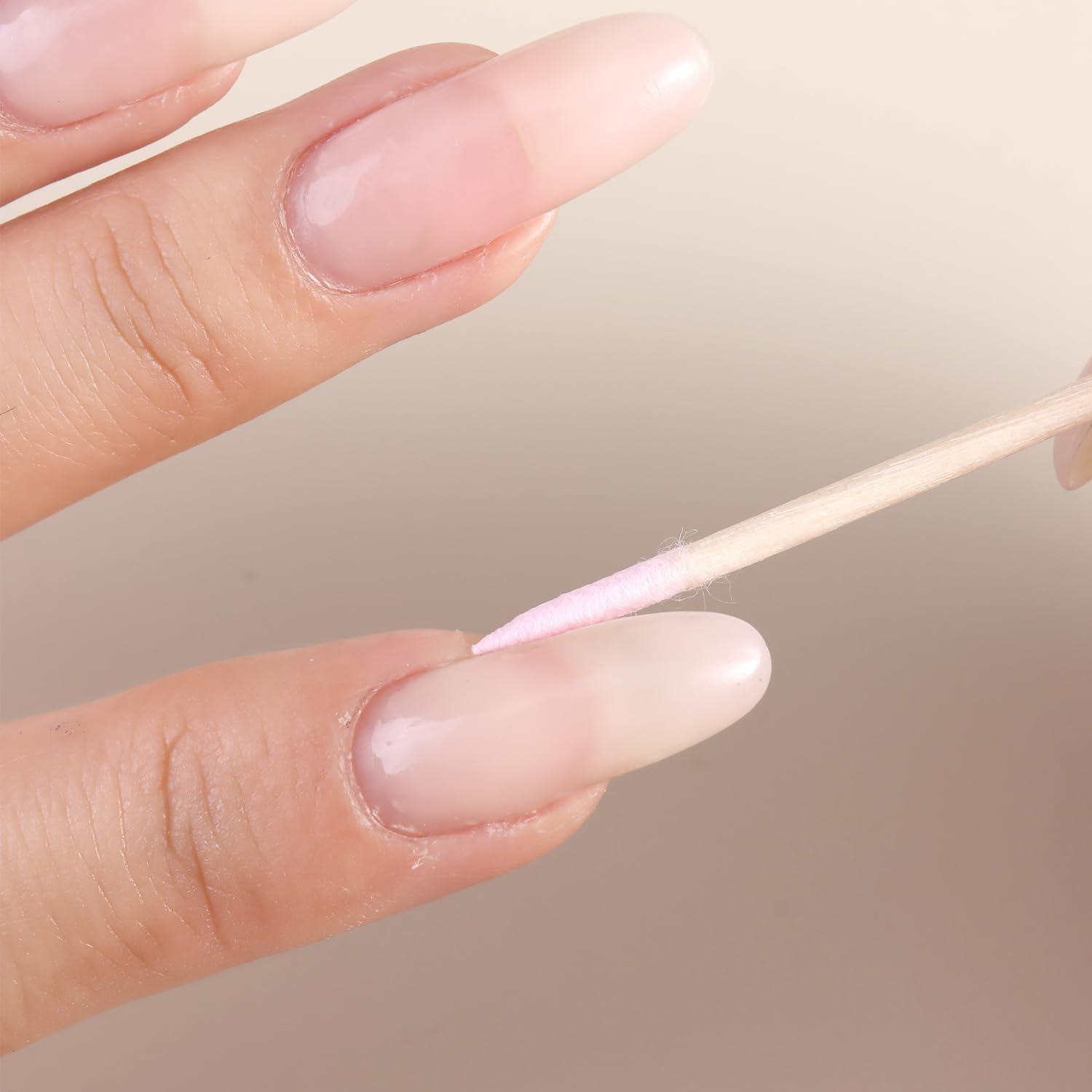 Fspronail 200Pcs Pointed Tip Cotton Swabs, Pink Double-Head Precision Microblading Cotton Swabs with Wooden Sticks Nail Polish Remover Pen Touch up Disposable Makeup Applicators Beauty Tools image number 3