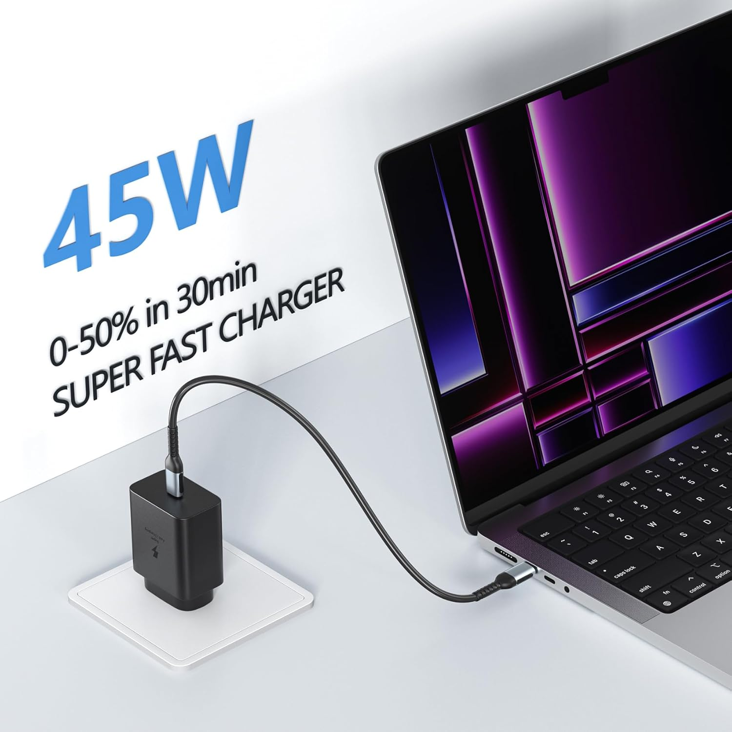 45W USB C Fast Charger for Samsung S25/S25+/S25/S24 Ultra - USBC Charger Block USB C Wall Chargers Super Fast Chargers Type C for Iphone 17 Air/16/15