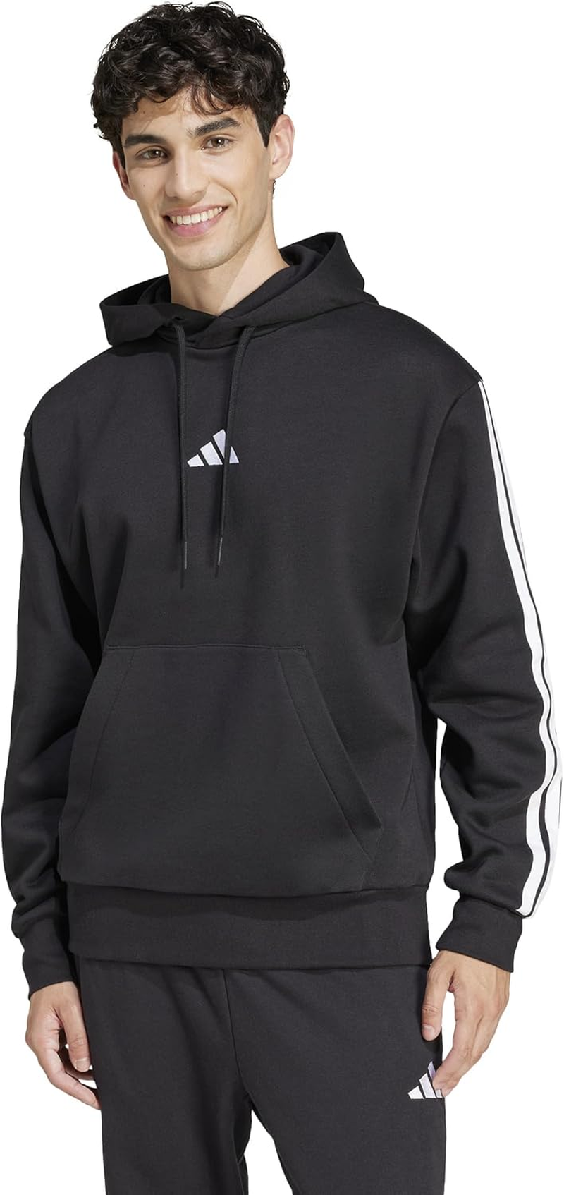 Adidas Sportswear Essentials 3-Stripes Men'S Fleece Hoodie image number 4