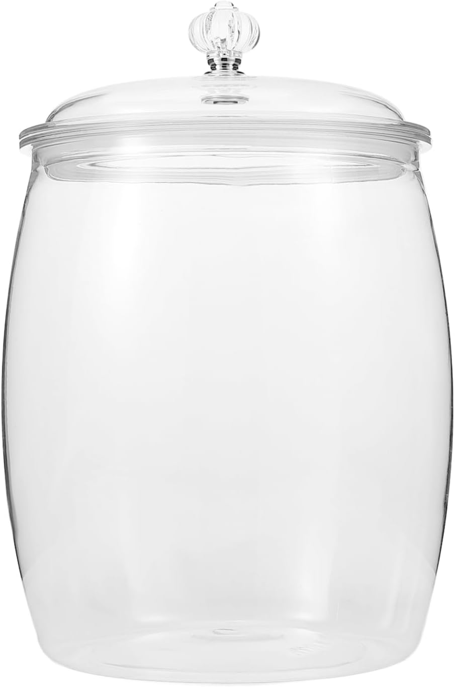 Kichvoe Plastic Candy Jar 3.8L Cookie Jars Airtight Dry Food Container Cotton Ball Holder Wide Snack Jar for Dog Treats Laundry Paper Stars image number 2