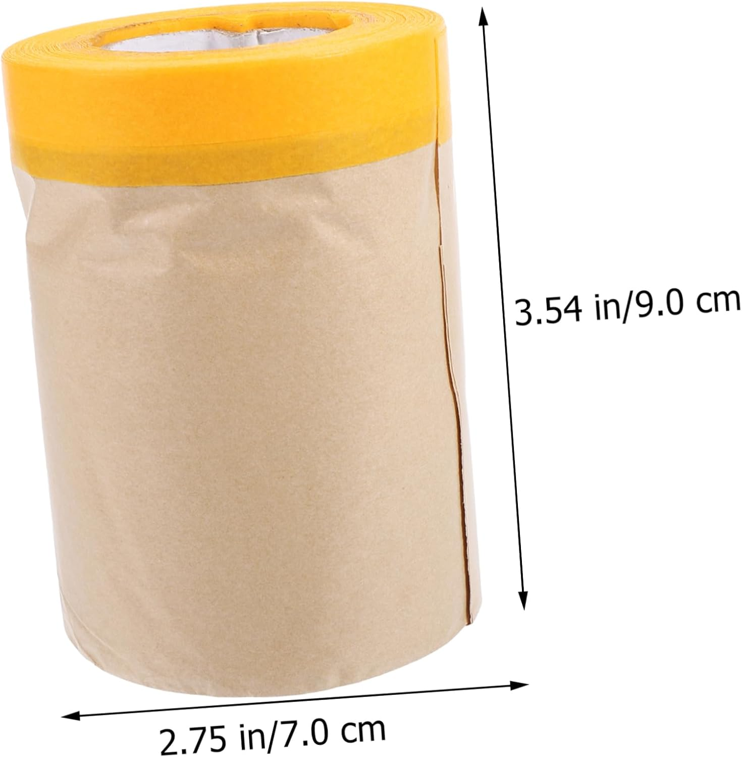 2Rolls Kraft Paper Protector for Furniture Floor DIY Adhesive Masking Paper Paint Protection Covering Tape image number 4