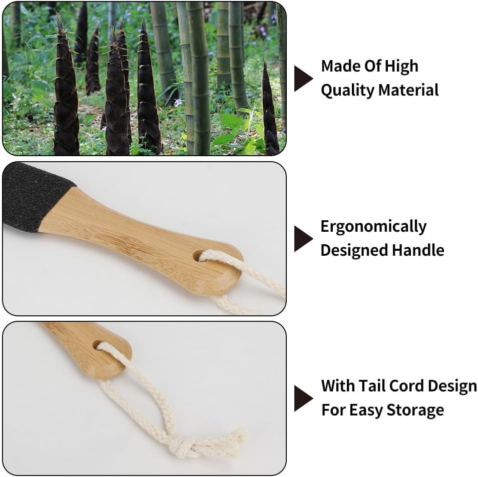 Foot Scrubber for Dead Skin Foot Pumice Stone for Feet Foot Scrubber Callus Remover for Feet Foot File Pedicure Tools Feet Scraper Heel Scraper for Feet Foot Scrub Foot Files Callus Remover Pumice Stone 2Pcs image number 2