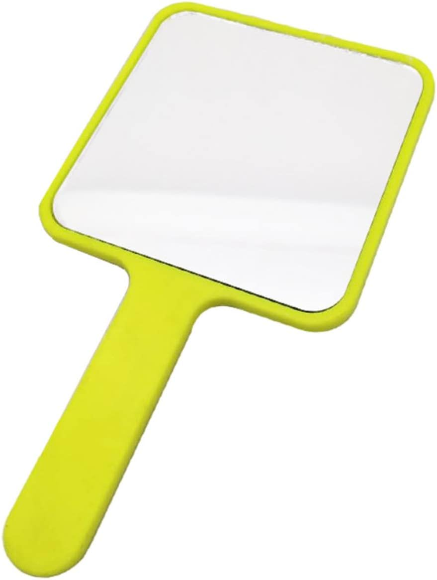 Hand Held Mirror Square Large Makeup Mirror Salon Barbers Hairdressers Tool Rose Home Office Supply