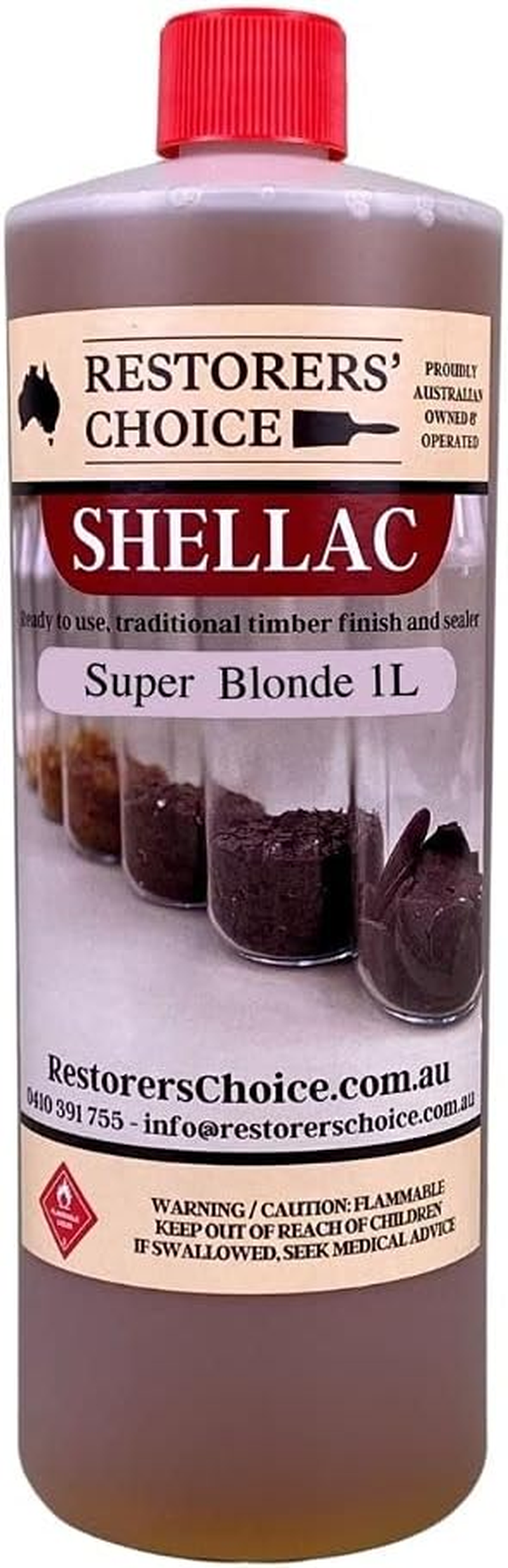 Dewaxed Shellac Ready to Use French Polish 1 Litre, Dewaxed Platina image number 4