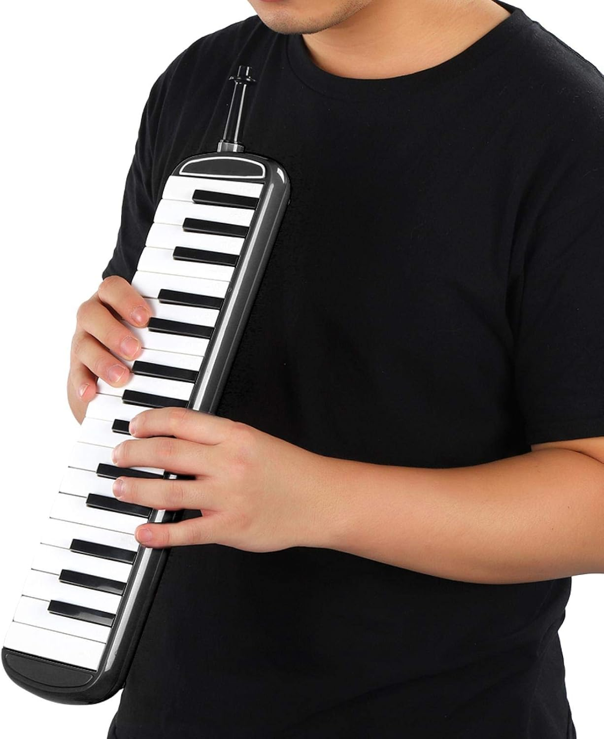 Music Educatio Musical Instrument Long Tubes Melodica Instrument, Melodica, for Adults Begginers Children Music Lovers(Black) image number 5