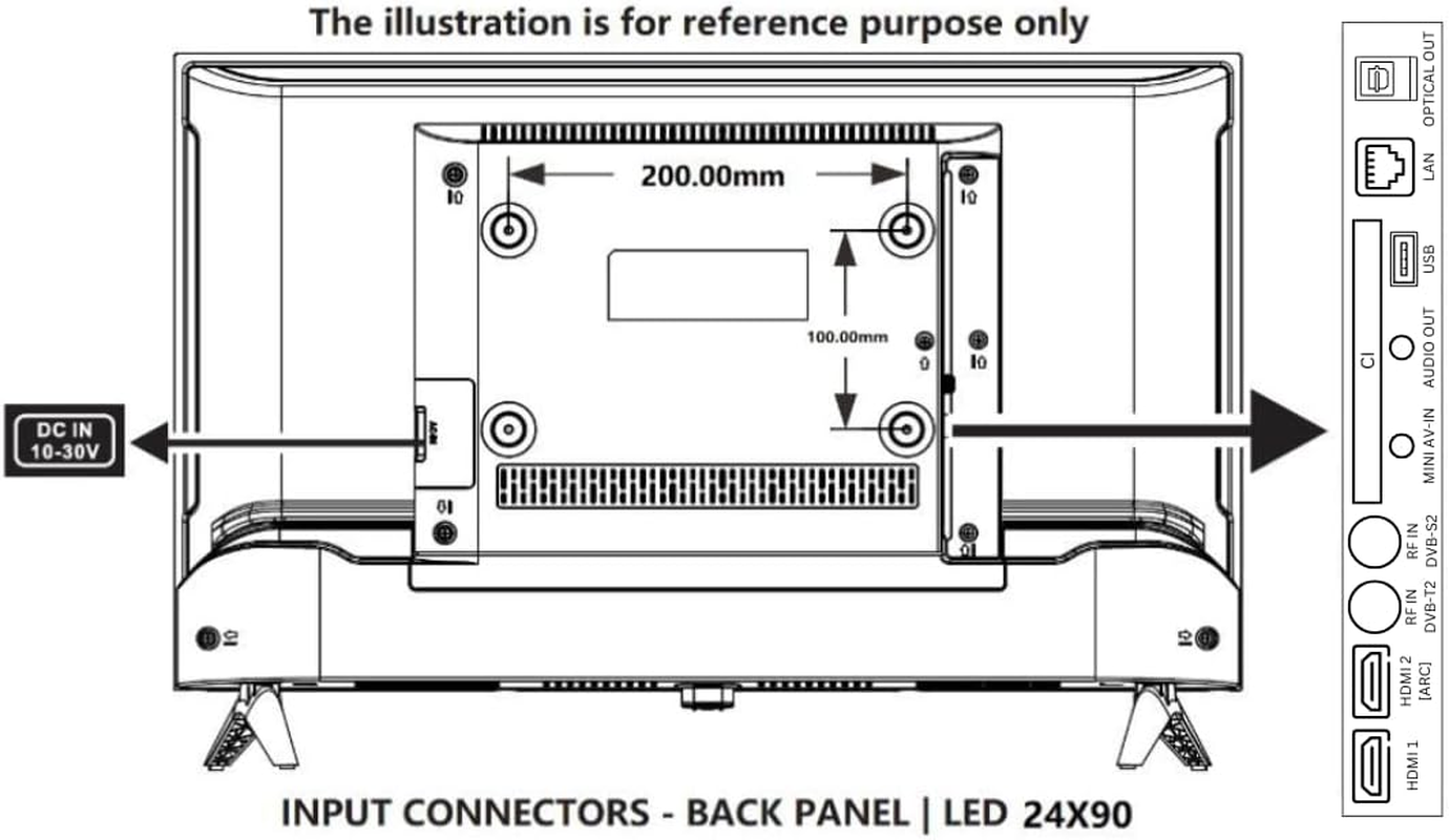 ENGLAON 24&rsquo;&rsquo; Full HD 12V Smart TV with Chromecast & Bluetooth image number 1