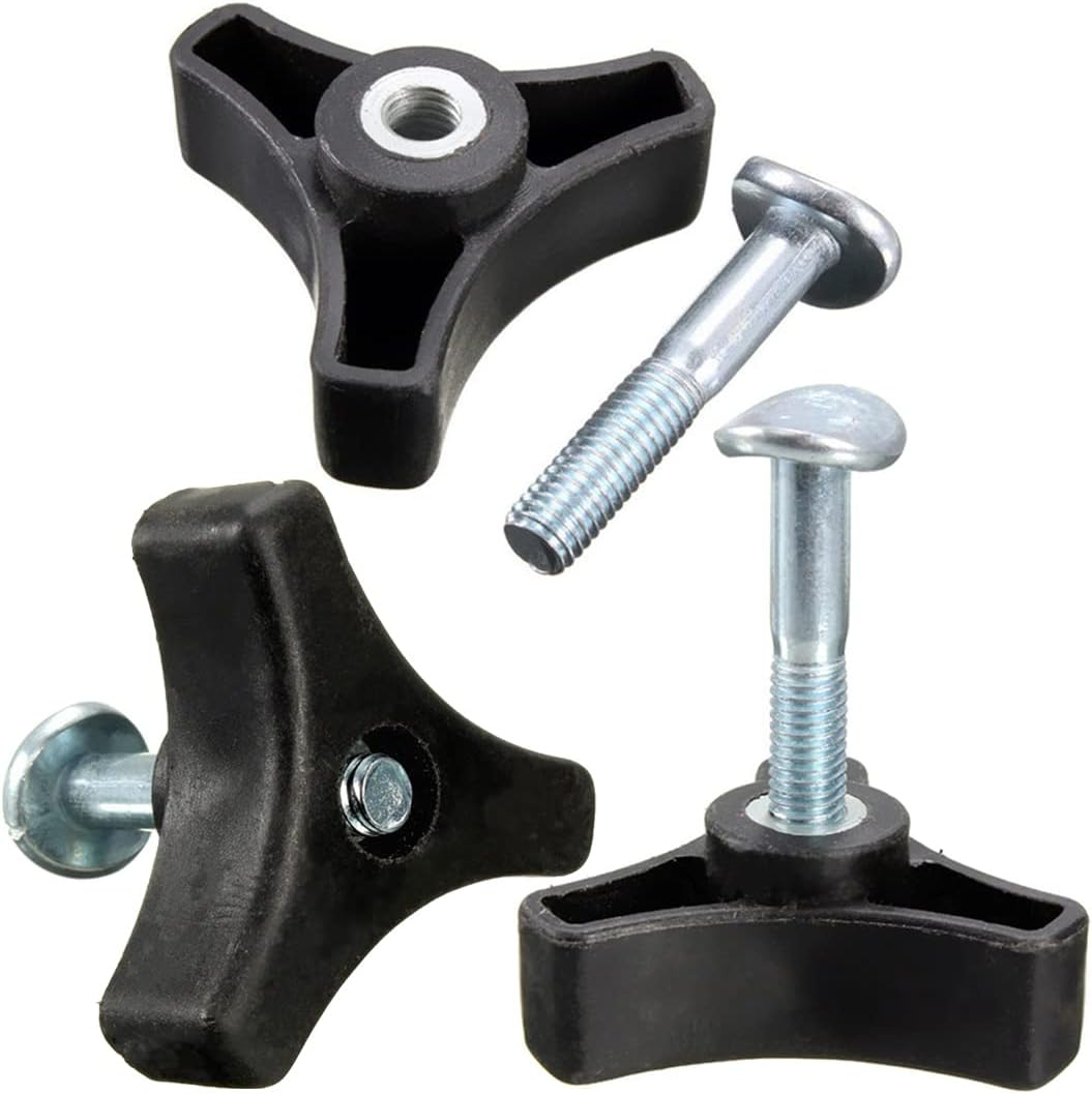 3 Pieces Triangle Handle Knob Screw Bolt Lawn Mower Hand Fixing Nut Screw Bolt Kit Garden Parts for Honda Lawnmower Machine image number 5