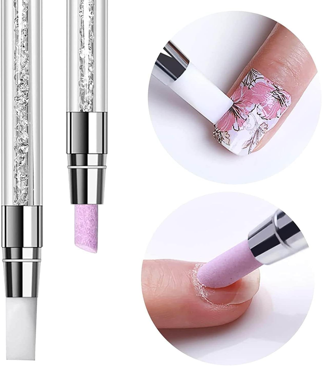 NOOVES Nails Quartz Dual Stick - Quartz Tip and Rubber, Multicoloured, One Size image number 2