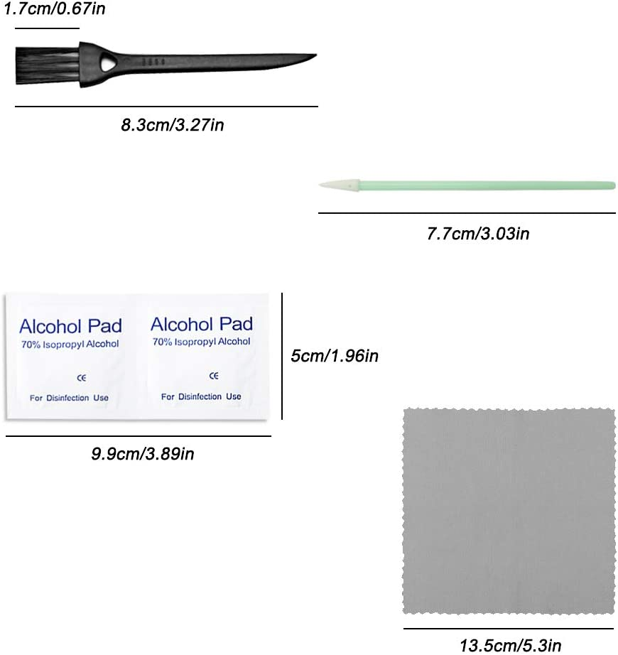 Yucool 39 Pcs Multifunctional Cleaning Kit for Electronic Devices, Keyboard Cleaning Brush, Headphones Cleaner Kit Compatible with Cell Phone, Airpods and Case image number 6