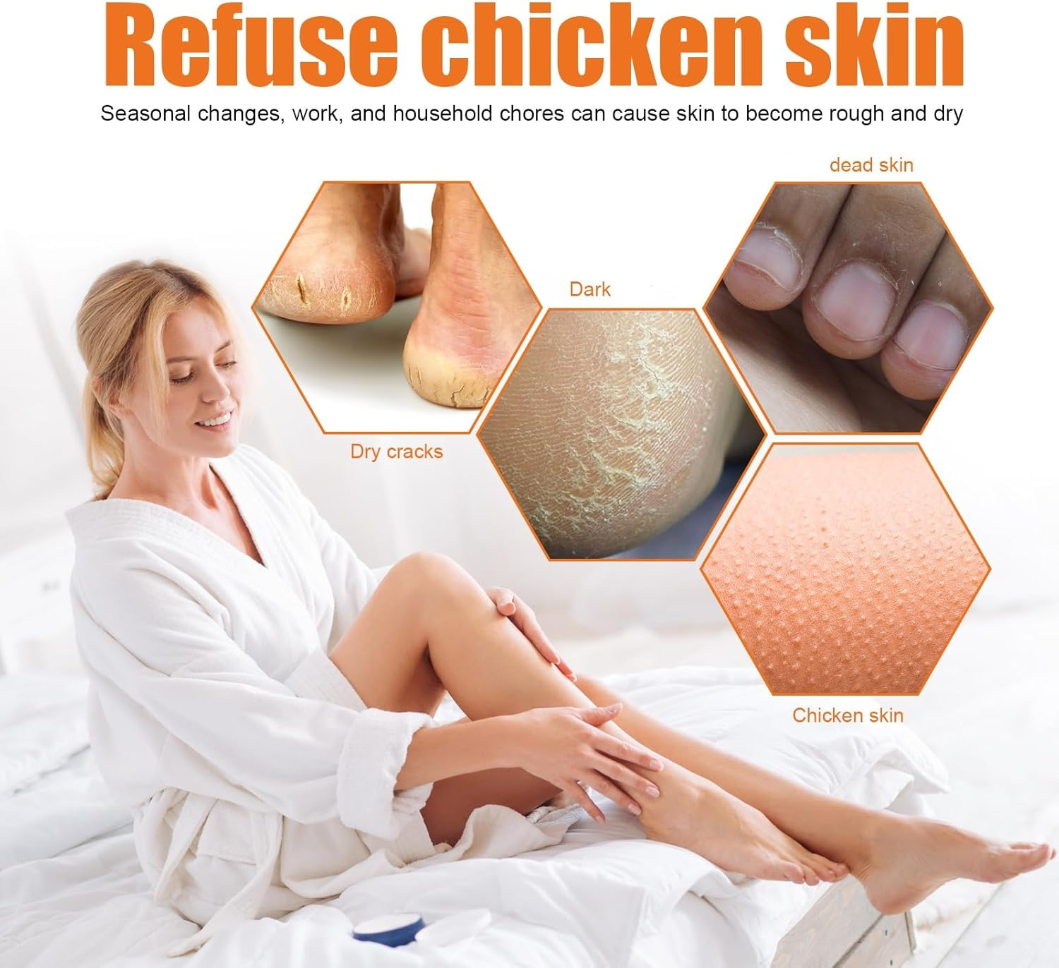 Foot Peeling Spray, Removal Dead Skin, Moisturized and Brighten Skin,Exfoliating Peeling Calluses on Feet, Smoothing Dry & Cracked Feet, Multi - Use for Hands & Joints,Knee,Ankle,Elbow (1PCS)