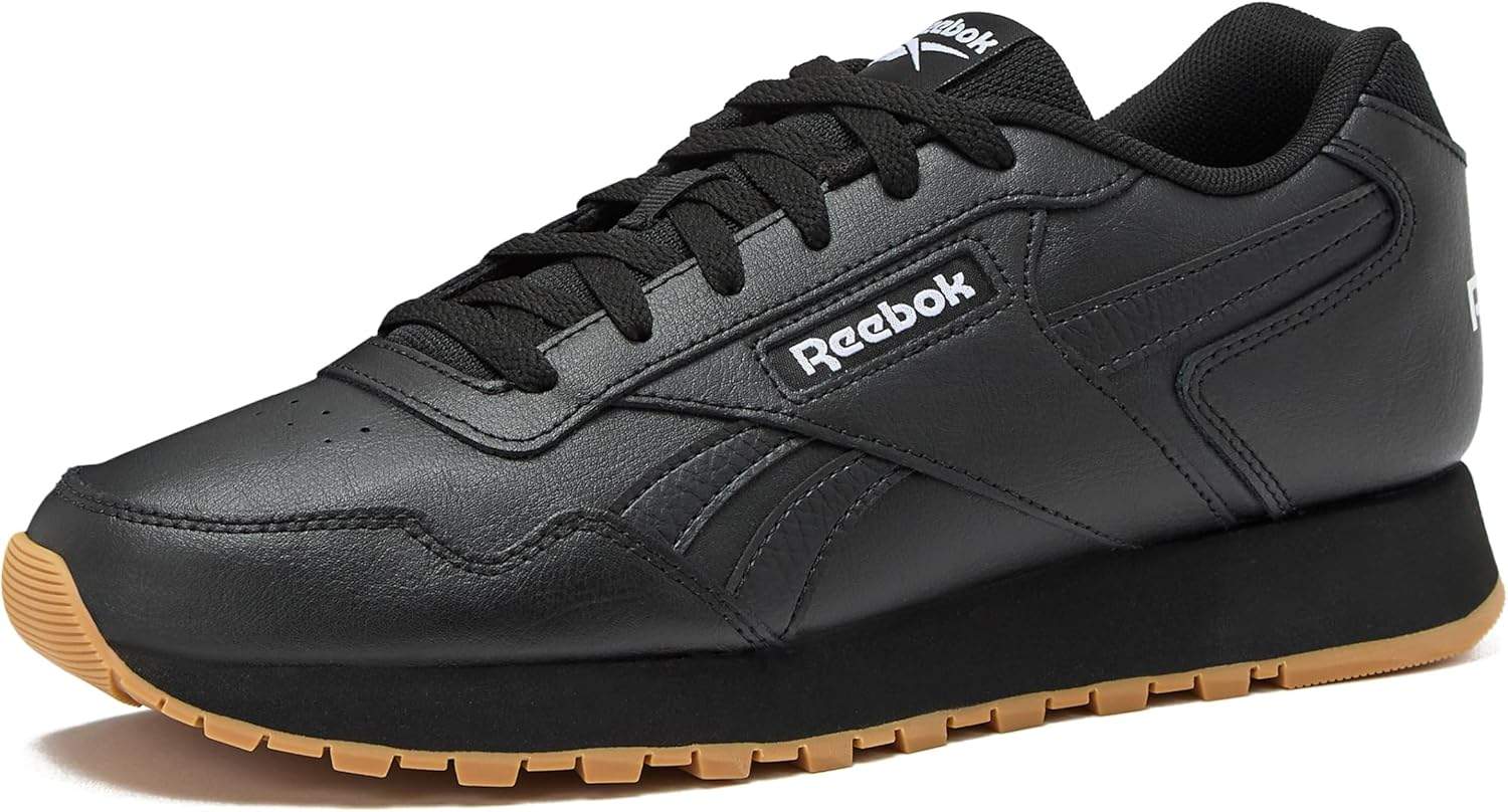 Reebok Unisex Glide Sneaker, Black/White, 8.5 US Women/7 US Men image number 2