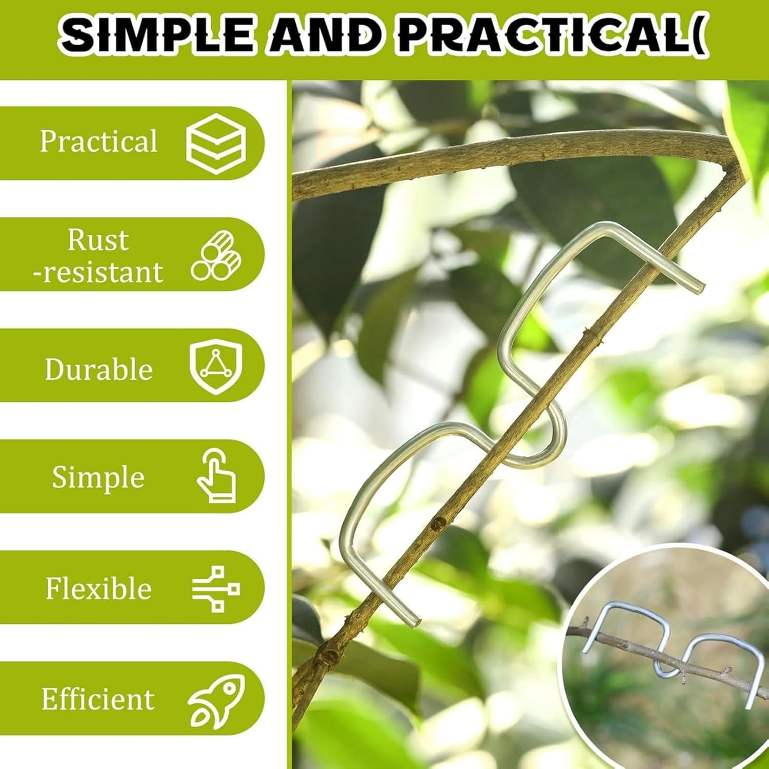 20 PCS Tree Branch Support Limb Spreaders Fruit Puller Tool - Branch Bender, Spreader, Picker for Plants - Garden Training, Tying, Bending Tools - Efficient Removal, Grafting, Young Sapling Support image number 2