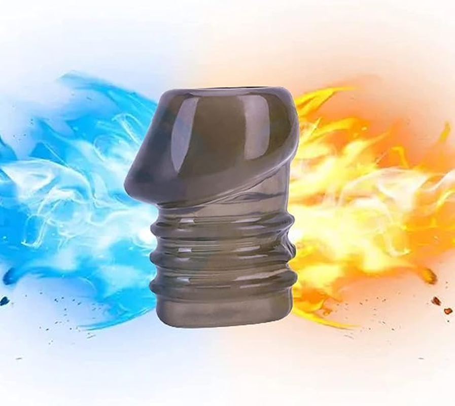 Silicone Cock Rings,Cock Rings Delayed Ejaculation Soft Sleeve for Penis Adult Toys Soft Realistic Penis Ring Reusable Adult Supplies Soft Realistic Penis Ring for Men Male (Black) image number 6