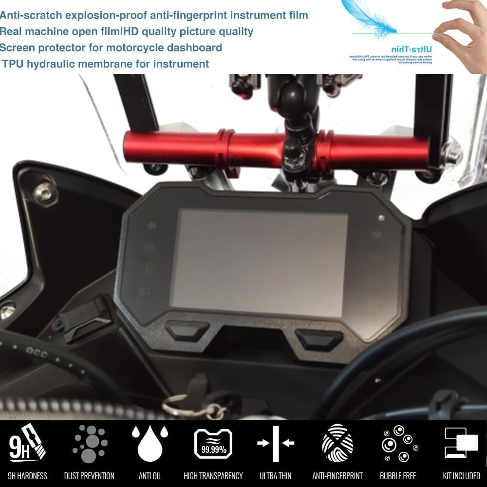 Motorcycle TPU Film Cluster Scratch Protection Film Screen Meter Dashboard for LONCIN Voge 500DS 650DS 500 DS 650 DS Accessories Cluster Screen Protection Film image number 1