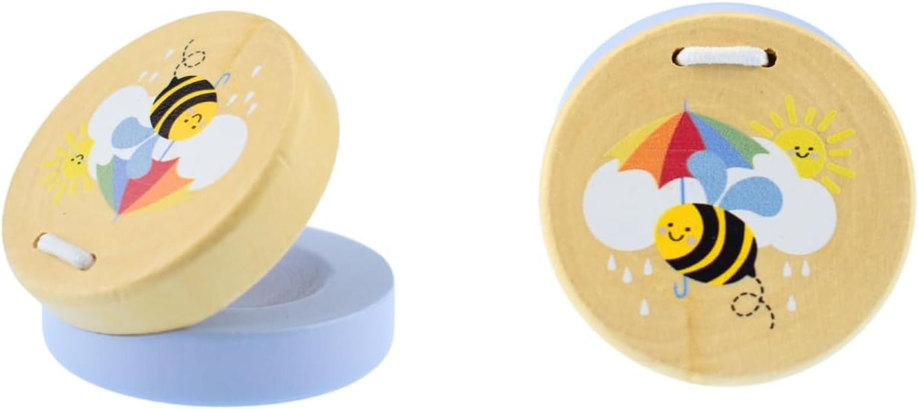 Koala Dream - Buzzy Days BEE Wooden Castanets - Set of 2- Musical Toys for Toddlers and Kids image number 5