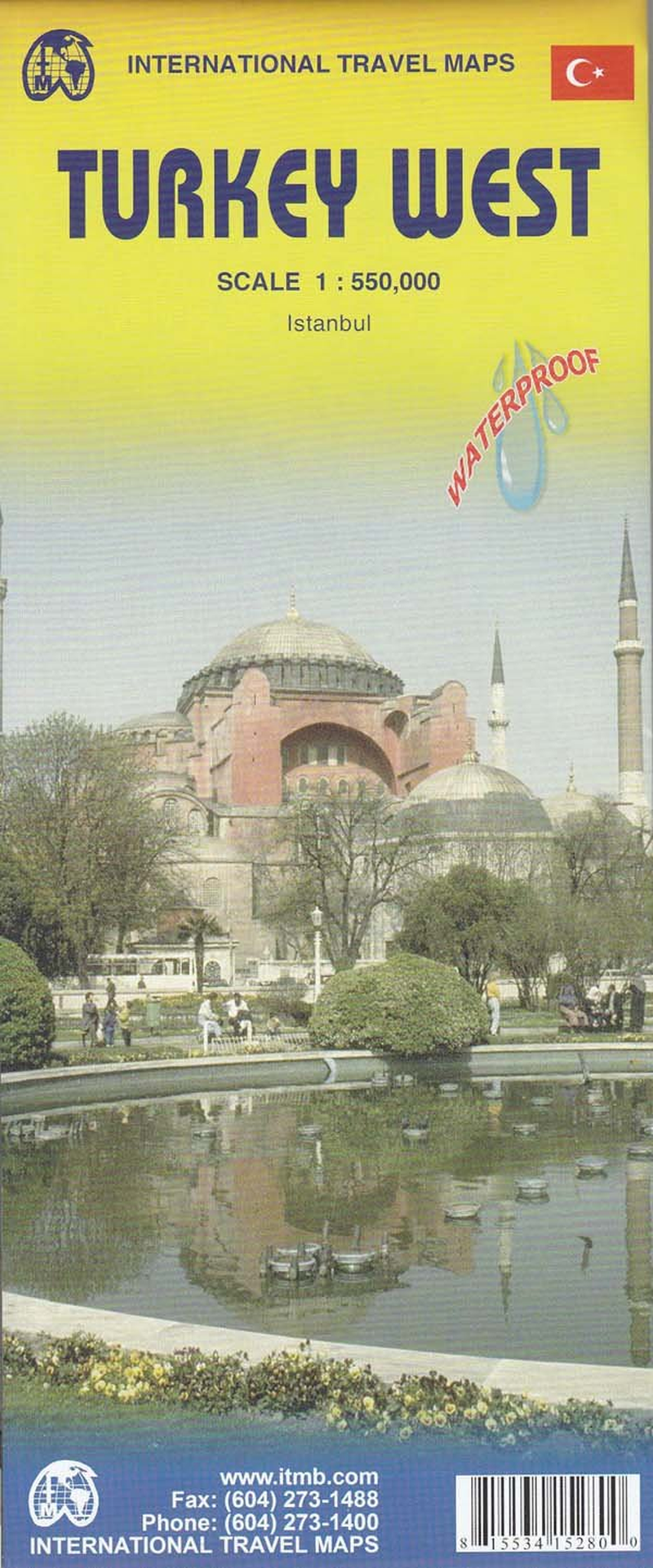 Turkey West Travel Reference Map 1:550,000 Waterproof image number 2