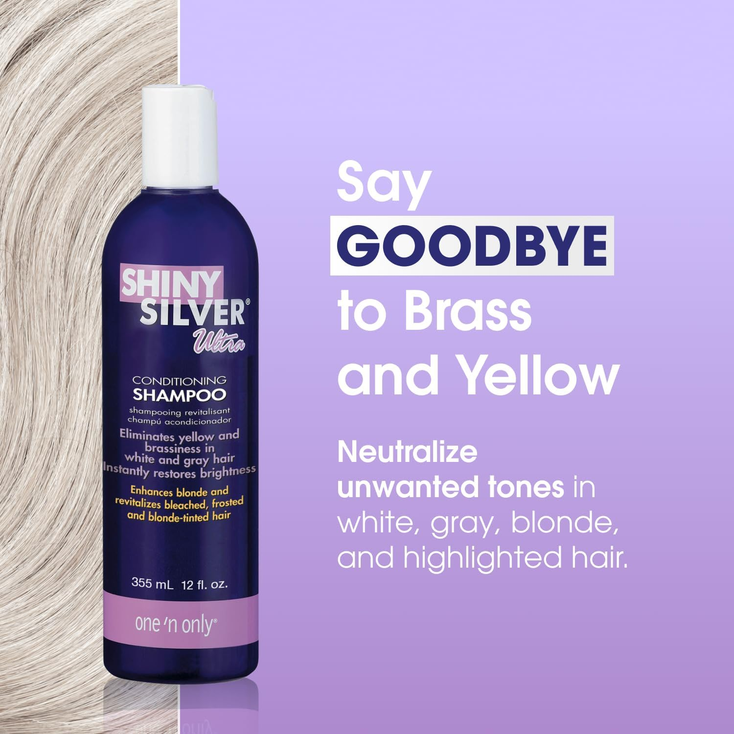 Conairpro Shiny Silver Ultra Shampoo 12 Oz. image number 5