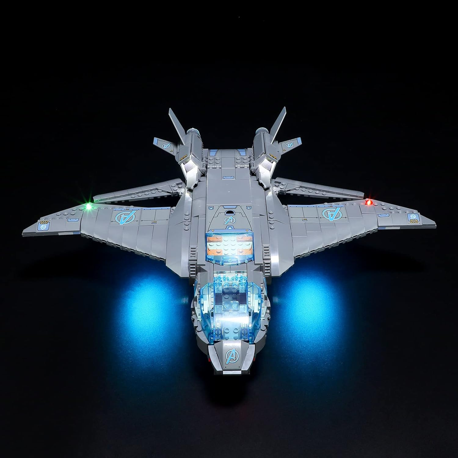 BRIKSMAX Led Lighting Kit for -76248 the Avengers Quinjet - Compatible with  Marvel Building Blocks Model- Not Include  Set