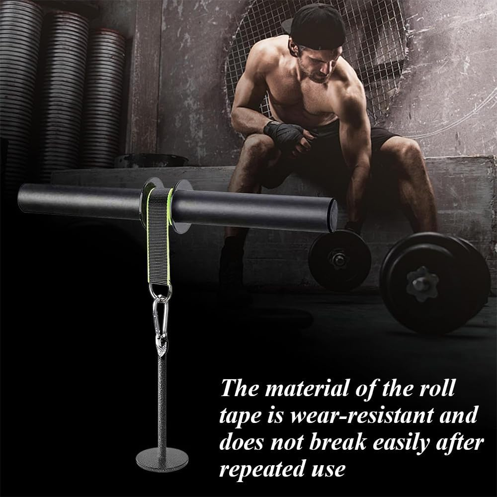 Forearm Rope Roller, Wrist Roller Forearm,Grip Strengthener Roller, Forearm Exerciser Tool,Weight-Bearing Rope Training Fitness Equipment,Muscle Strength Wrist Roller,For Grip Strength Training(Black) image number 2
