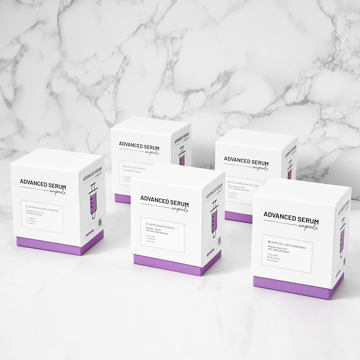 BR&Uuml;UN Advance Microneedling Korean Serum - 4 Different Booster Ampule Kit for Face and Body Including (AC + SC + SD + HY Control Serums) &ndash; Use with or without Dr Pen image number 2