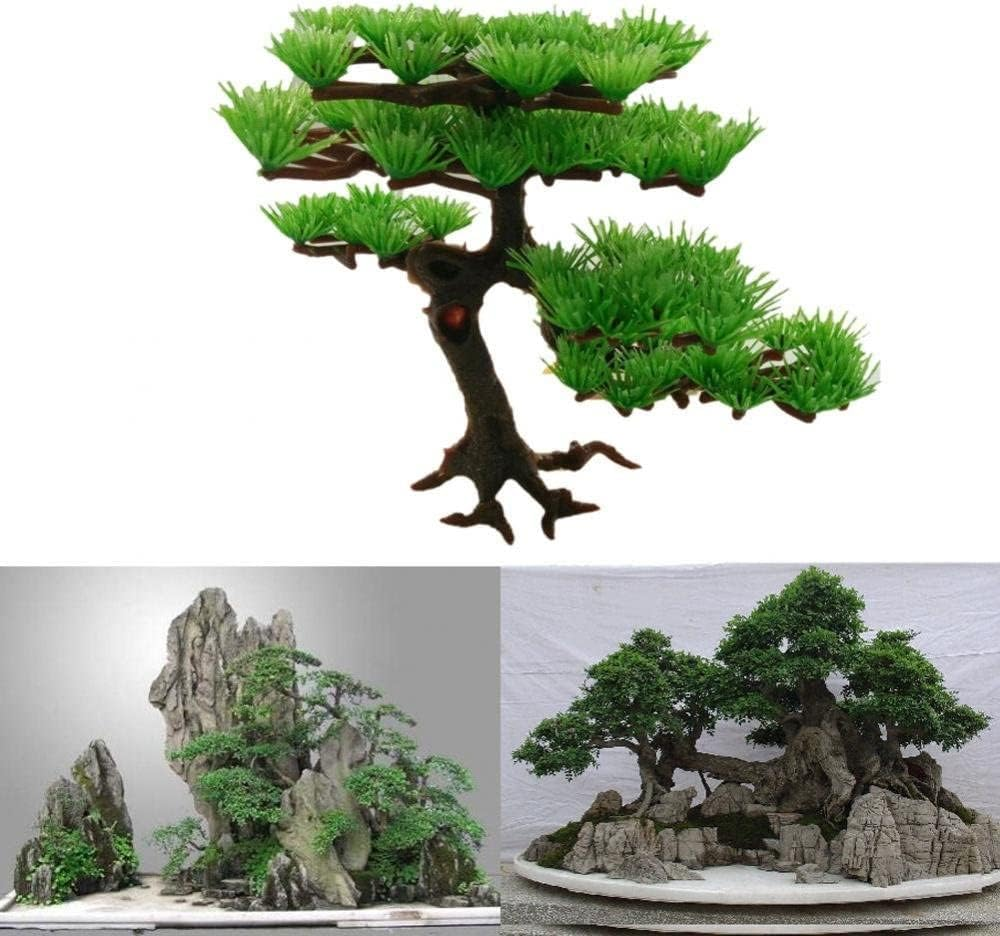 Fish Tank Decoration Accessories,Aquarium Ornament,Habitat Statue, Aquatic Pet Supplies Artificial Aquarium Fish Tank Rockery Accessories Bonsai Ornament (Color : #1) image number 4