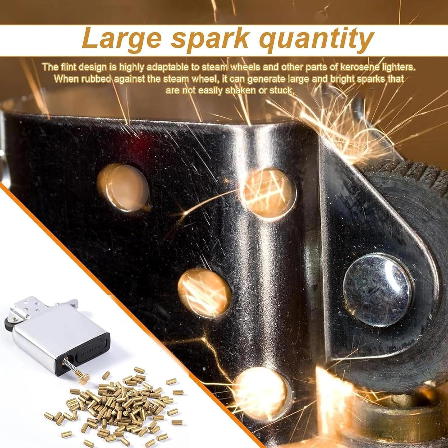 LINTRA Pack of 600 Flints, 2.2 Mm Flints for Lighters with Storage Bottle, Lighter Replacement Stones for Various Lighter Models image number 3