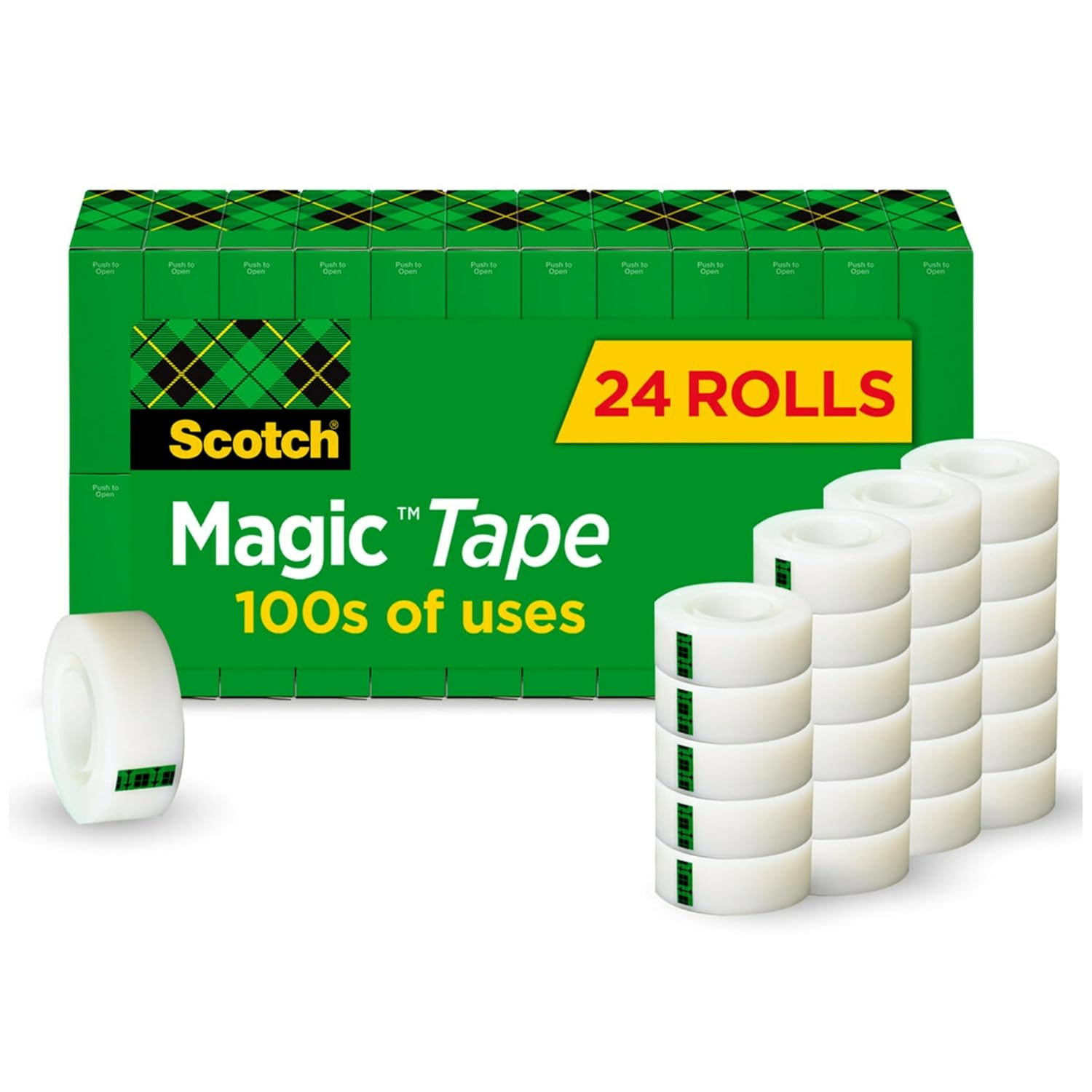 Scotch Magic Tape, 24 Rolls, Numerous Applications, Invisible, Engineered for Repairing, 3/4 X 1000 Inches, Boxed (810K24) image number 3