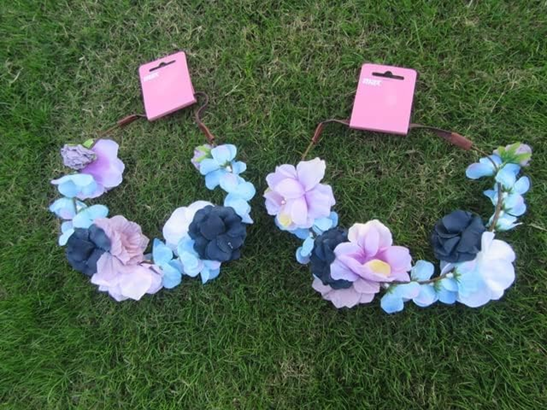 3Pcs Floral Headpiece Hair Garland Wreath Flower Party Favor image number 3