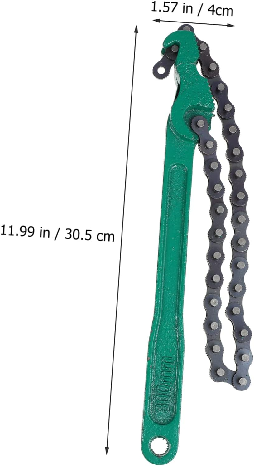 KALLORY Chain Filter Spanner and Oil Cleaner Wrench 2Pcs Set Carbon Steel Maintenance Removal Tools for Automotive Oil Filter Repair and Replacement image number 1