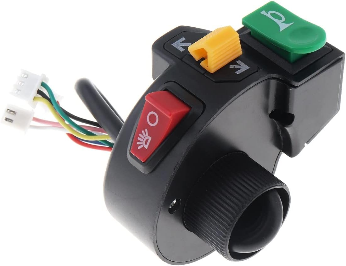 Brake Fog Light Switch for 22Mm Dia Handlebars Motorbike Ac 3 In1 Motorcycle Switch Electric Bike Scooter ATV Quad Light Turn Signal Horn On/Off Button image number 2