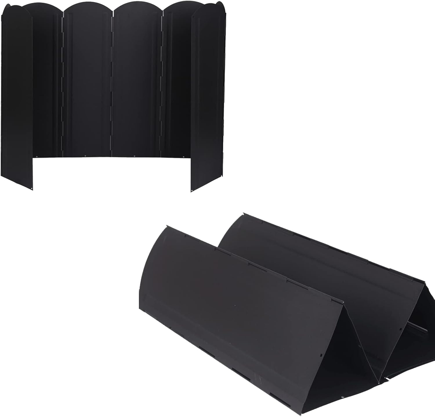 Camping Stove Windshield, Folding 8 Plates Stove Windscreen Stainless Steel Camping Stove Windshield with Storage Bag for Outdoor Cooking/Picnic-50Cm image number 6