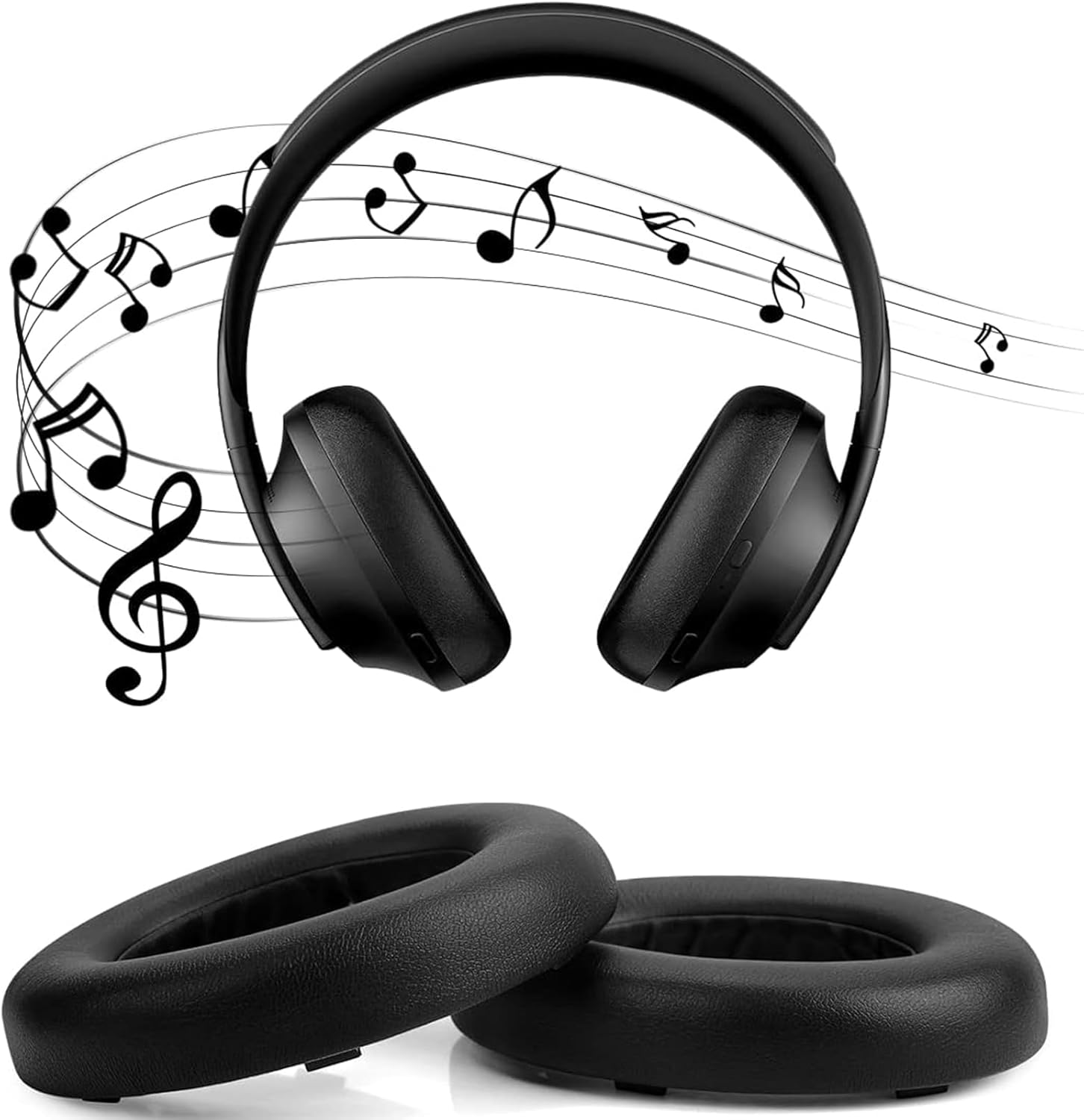 XBOGO Replacement Ear Pads for NC700, Premium Replacement Pads for Bose 700 and Bose NC700 Headphones, Replacement Ear Cushions Over-Ear Headphones, Black image number 6