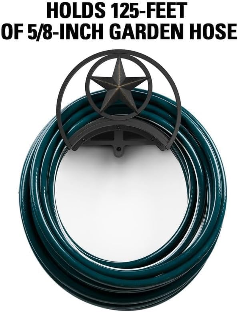 GOFORWILD Garden Hose Holder, Decorative Hose Butler Sturdy Water Hose Rack, Durable Wall Hose Hanger, Holds 125-Feet of 5/8-Inch Hose, Hose Reel, Made of Gauge Steel (9.8) image number 3