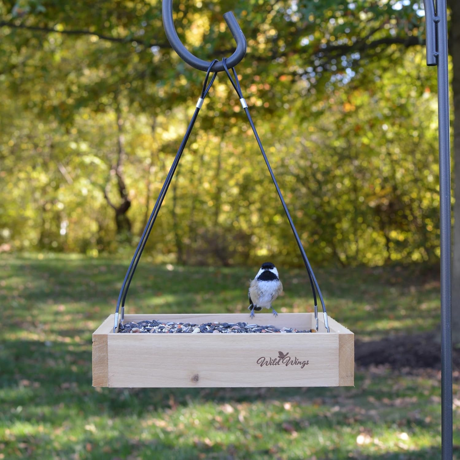 Wild Wings WWCF23 Cedar Tray Bird Feeder image number 3