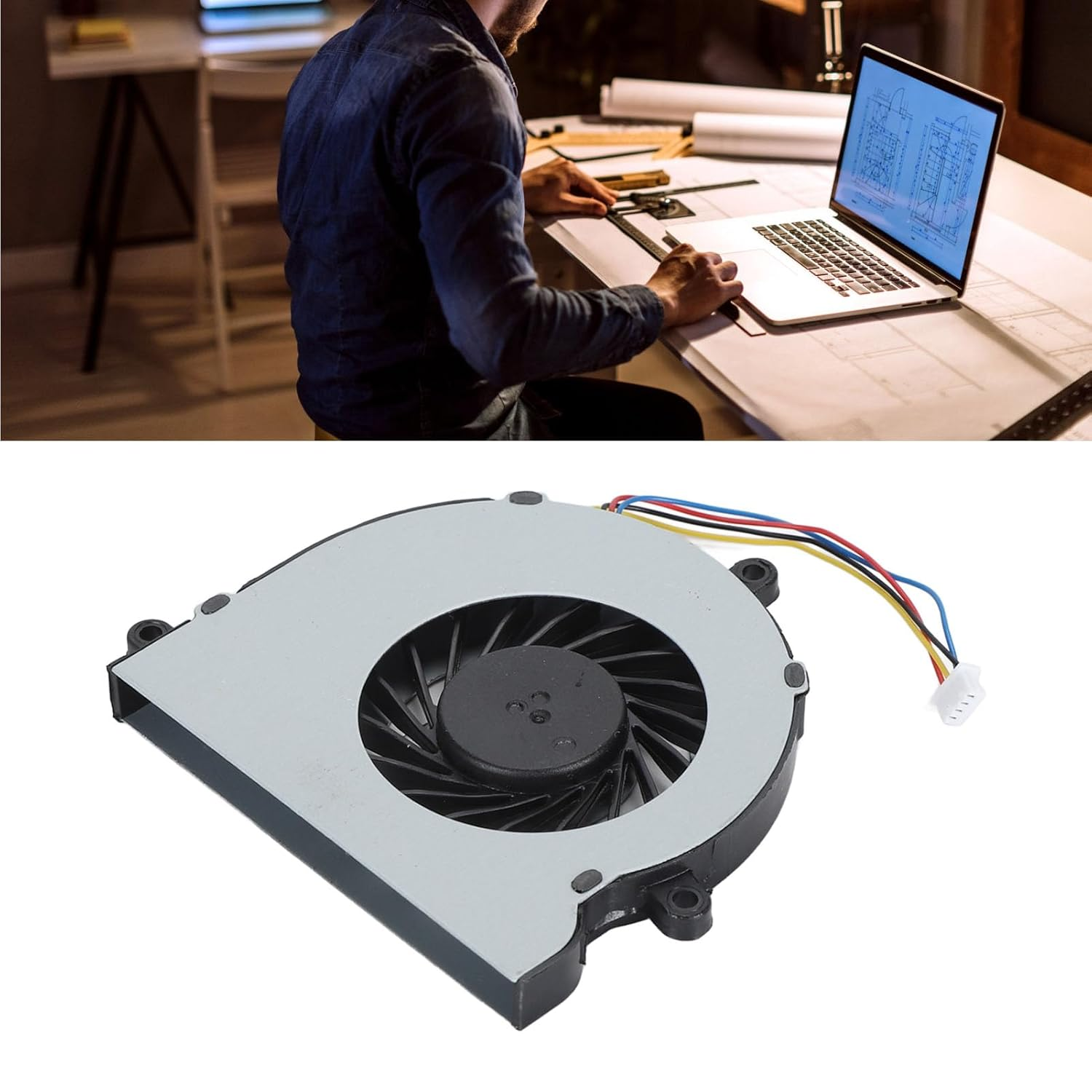 Computer Cooling Fan, CPU Cooling Fan Replacement, Cooling Fan for 15 Ba007Ds 15 Ba009Cy 15 Ba009Ds 15 Ba09Dx 15 Ba007Cl 15 Ba007Cy 15 Ba010Ds 15 Ba008Ca image number 1