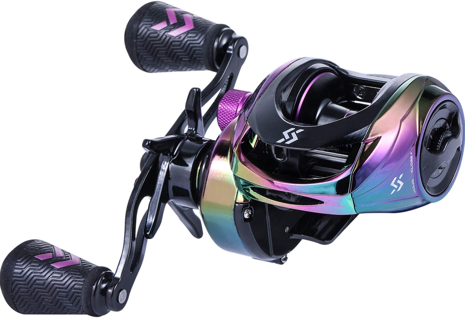Sougayilang Baitcasting Reels - Colorful Fishing Reel, 8.0：1 Gear Ratios, 9+1 BB, Magnetic Braking System