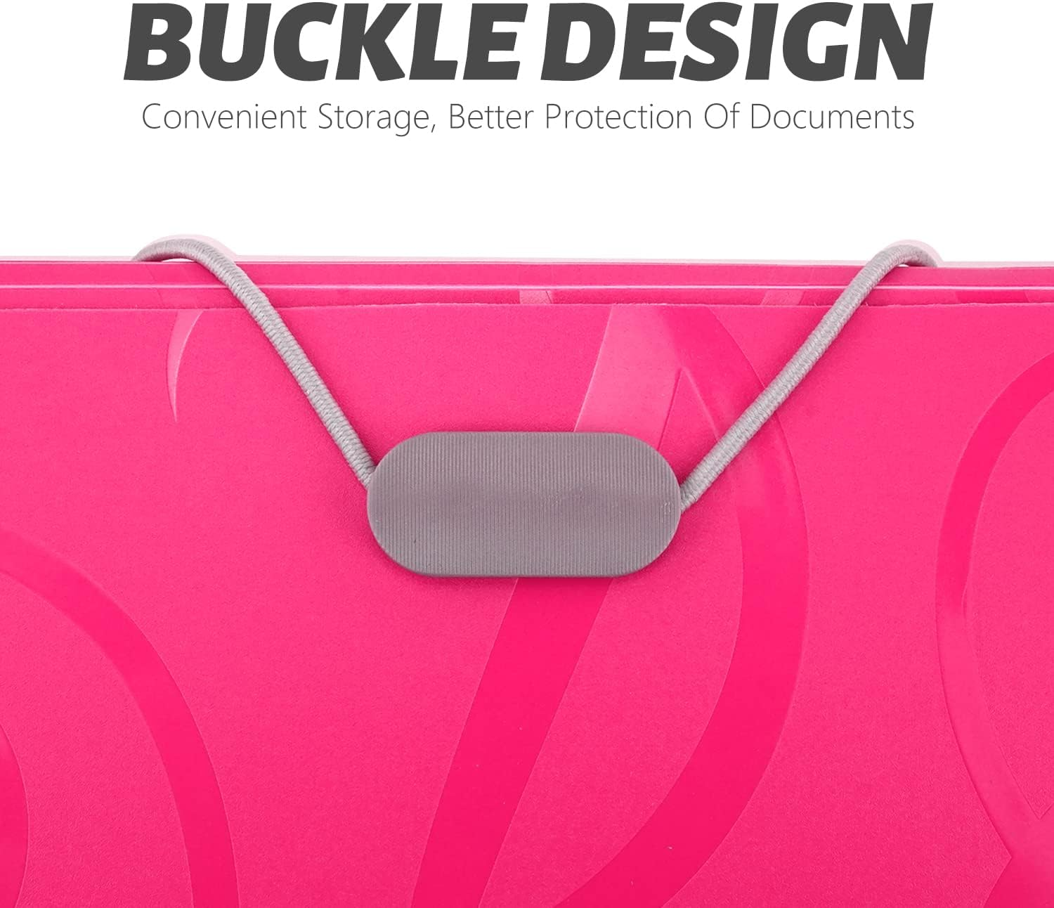 EKIND 7X4.5 Expandable Portable Folder, 13 Pocket Rope Accordion File Organizer, A6 Plastic Wallet for Cards,Coupons,Receipt,Tax Item, Mini Expanding Folders (1Pcs, Rose) image number 1