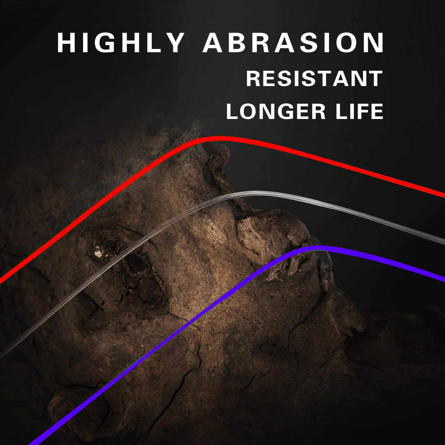 TOOGABBIE 2 Roll 100M Clear Fishing Line, Fishing Wire-Strong Nylon Material for Saltwater and Freshwater Fishing，Low Light Refraction,Super Smooth, Highly Abrasion Resistant image number 1