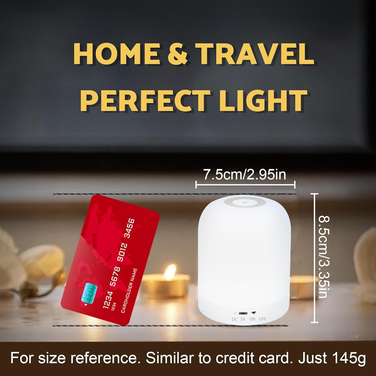 Night Light for Baby, 2400Mha 3 Lighting Modes with Touch Control Night Lamp for Kids Dimming Function & USB Rechargeable Kids Lamp, Portable Nursery Night Light for Breastfeeding,Bedside,Sleeping image number 4