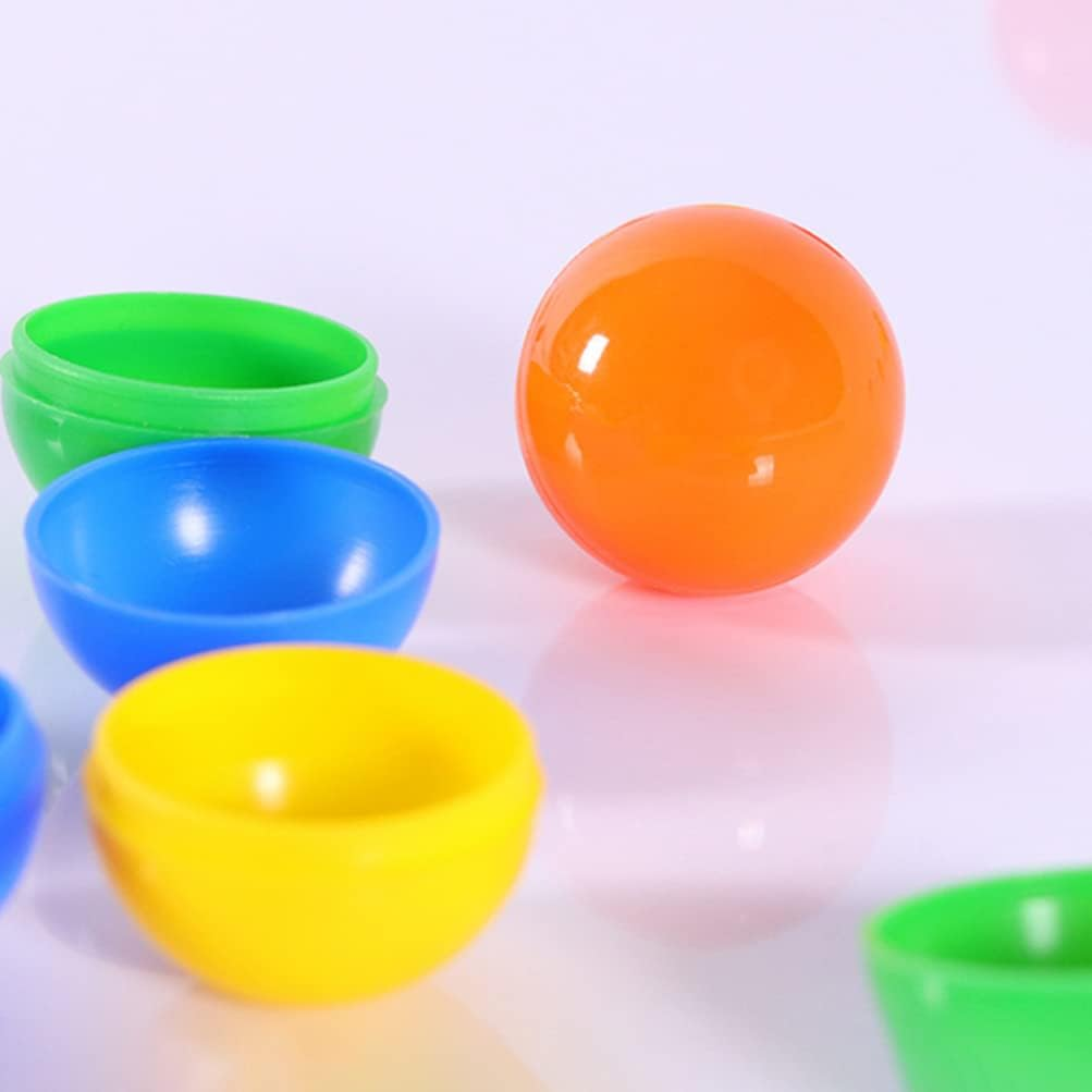 4CM Hollow Bingo Lotto Game Ball 50Pcs Plastic Colorful Balls Raffle Balls Table Activity Balls Fillable Easter Egg Toy Vending Machine Capsules image number 1