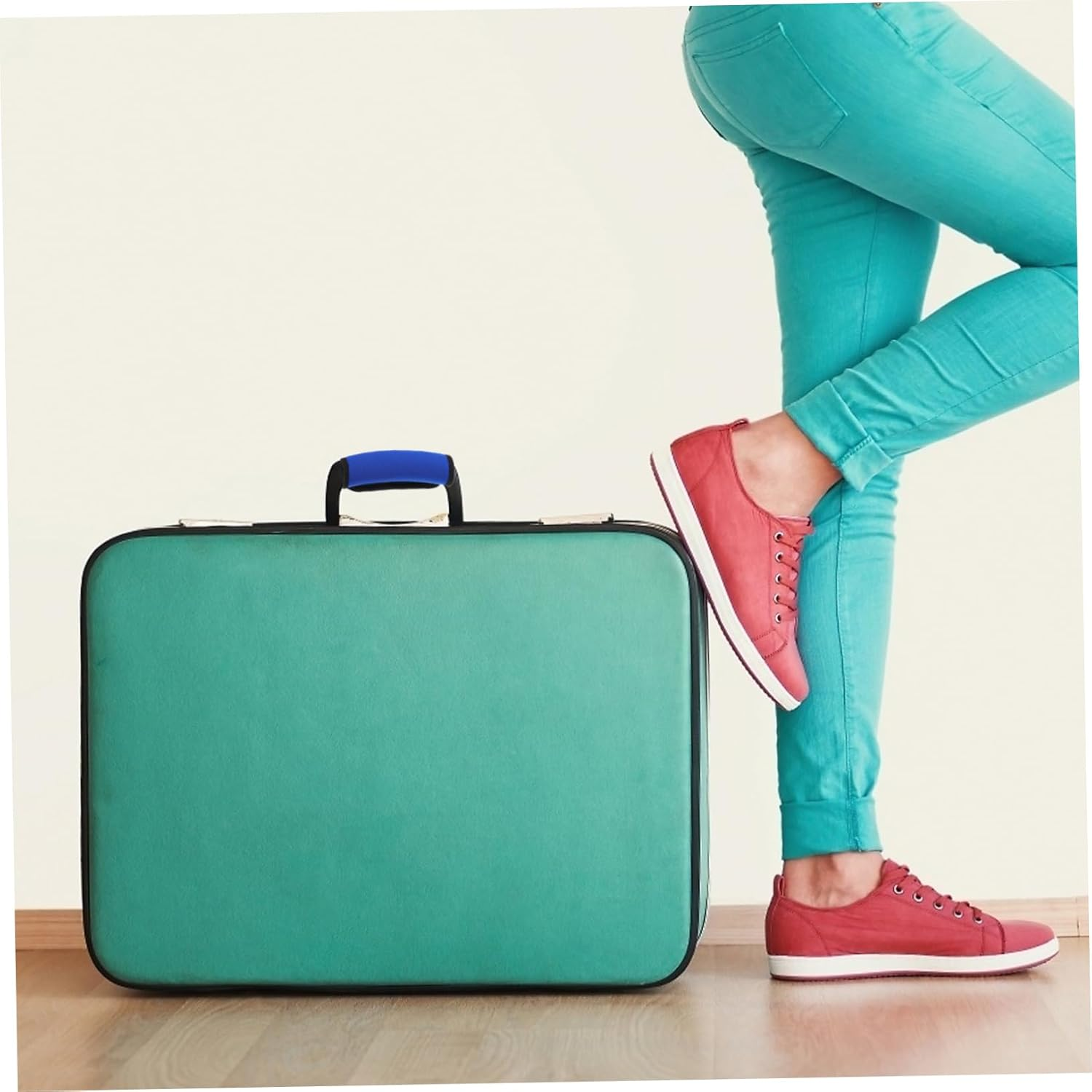 AKOOSY 2Pcs Neoprene Handle Wraps for Luggage Travel Bag Handle Protectors Neoprene Grips image number 6