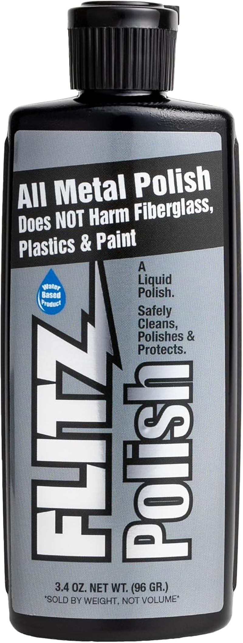 Flitz LQ 04535 Green Metal, Plastic and Fiberglass Polish Liquid, 3.4 Oz. Bottle image number 4