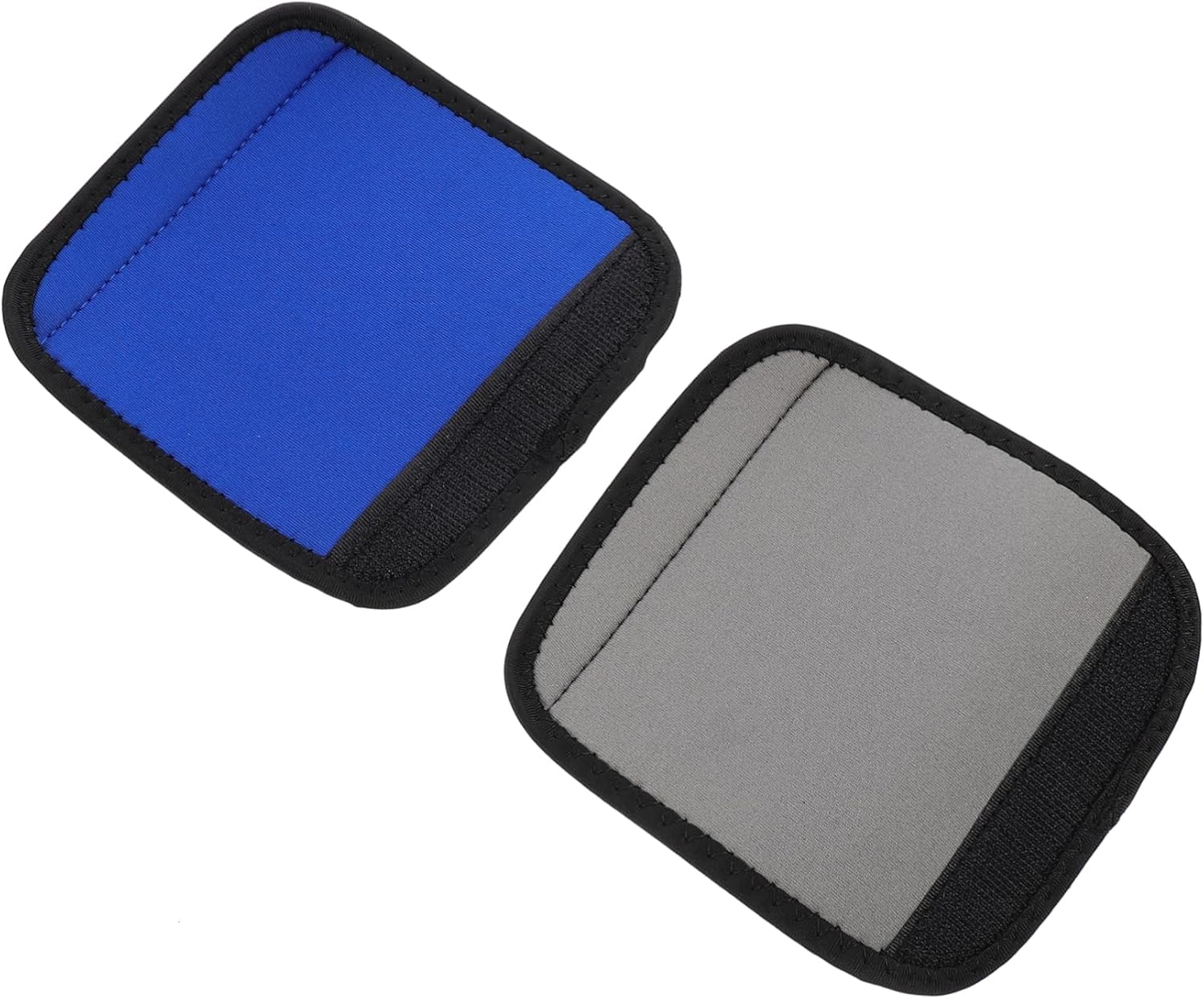 WESIEVYA 2Pcs Neoprene Luggage Handle Wraps Soft Comfortable Suitcase Handle Covers for Easy Identification Travel Accessories for Handbags Suitcases Grey Blue Colors Included image number 5