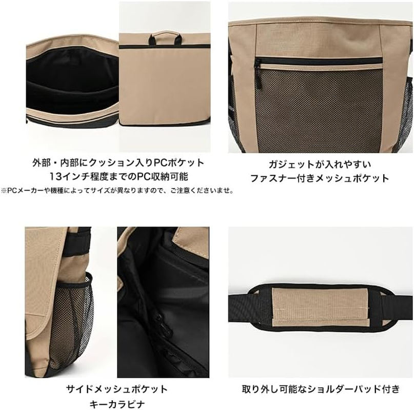 Kiu PC Gadget Shoulder Bag - Beige image number 6