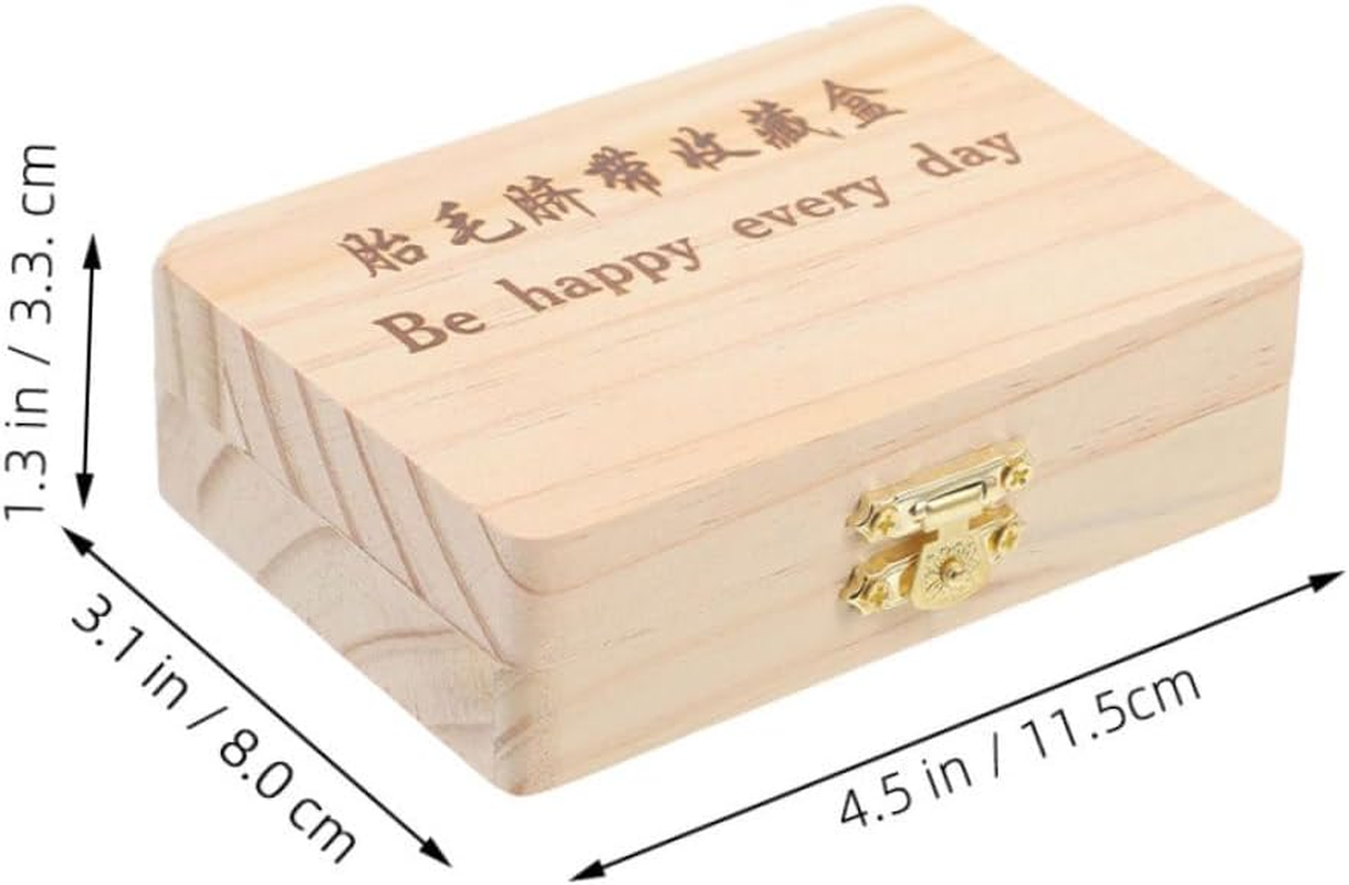 Kisangel First Haircut Keepsake Box Newborn Memory Organizer Fetal Hair Container image number 2