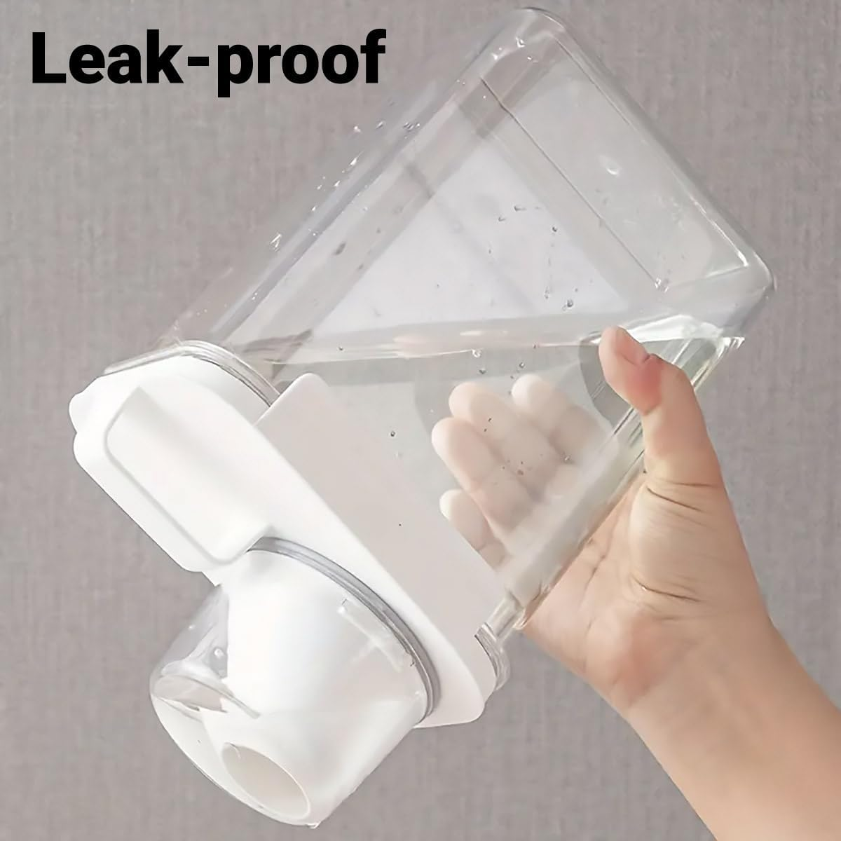 AIMALL 1100ML&ndash;2900ML Rice Storage Container with Lid and Measuring Cup Airtight Moisture-Proof Grain Box for Flour Cereal Dry Food Pet Cat Dog Food Sealed Kitchen Storage Jar image number 6