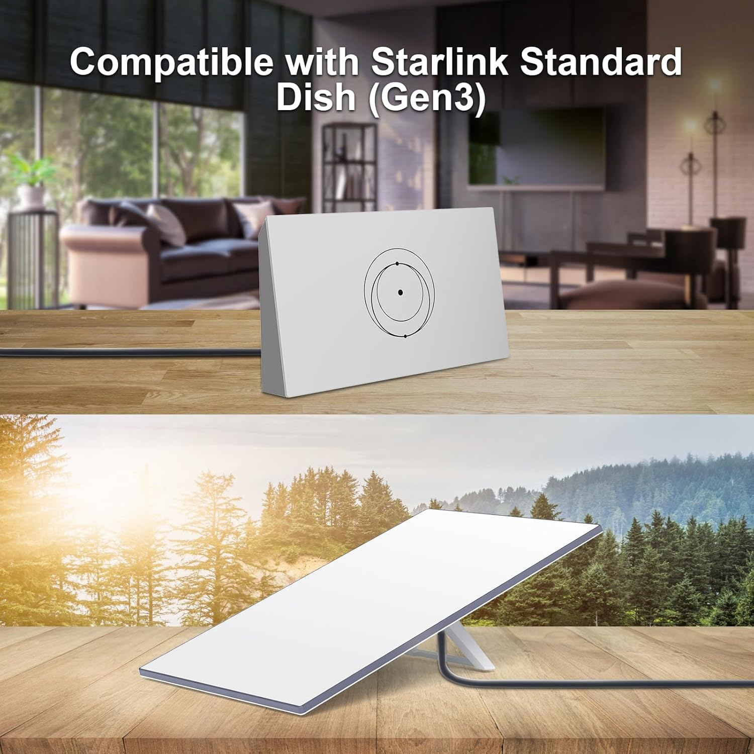 Starlink Ethernet Cable for Gen 3/Starlink Mini, Replacement Standard V3 Waterproof Cat 6 Cable, Starlink Internet Kit Satellite Network Cable for Starlink Gen 3/Starlink Mini, Gray (23M/75FT) image number 5