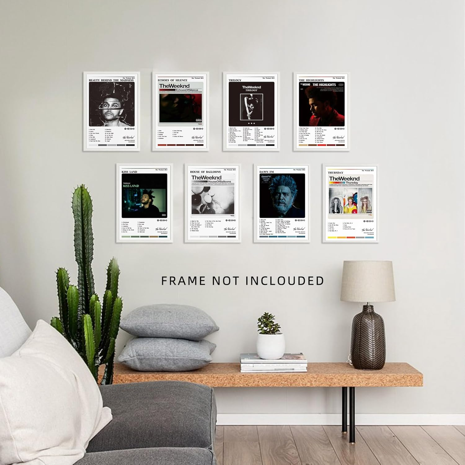 The Weeknd Album Cover Posters (10 Pcs 8X12 Inch) Paper Prints Unframed Poster, Wall Art for Room Decor Aesthetic Bedroom image number 6
